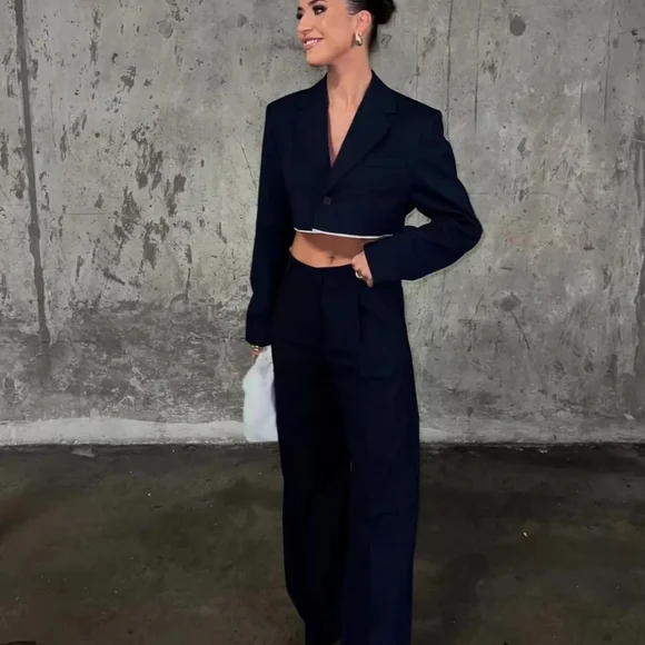 Zara cropped jacket blazer - Picture 13 of 17